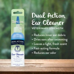 TropiClean - Dual Action Ear Cleaner -Zoofachgeschäft tropiclean dual action ear cleaner 221173 0500 none
