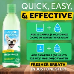 TropiClean - Fresh Breath Water Additive -Zoofachgeschäft tropiclean fresh breath water additive 221157 0500 none
